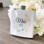 White Hipflask