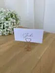 Rose gold heart stand